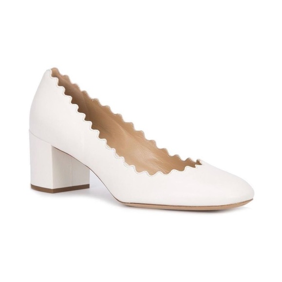 BNIB Chloe Lauren Pump in “Cloudy White” Size 40